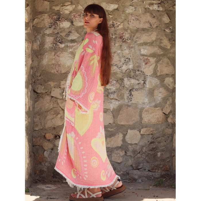 UTOPIA KAFTAN / Sarı & Pembe