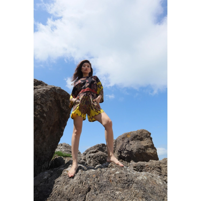 JAKARTA VİSKON BLUZ & ŞORT TAKIM