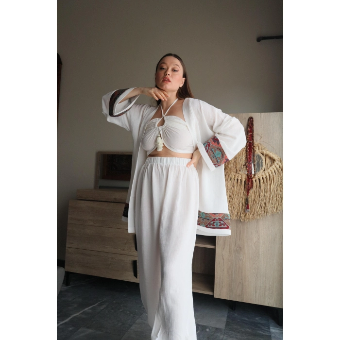UMAY KİMONO PANTOLON TAKIM