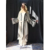 SHAMAN TAHTA BASKILI MÜSLİN KAFTAN