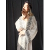 TARSUS KİLİM BORDÜRLÜ DOKUMA KAFTAN / krem