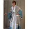 RUMİ ÇİNİ BASKILI PAMUK KAFTAN