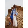İZNİK BORDÜR DETAYLI MÜSLİN KAFTAN