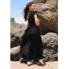 HELEN BELİ YAZMA ELBİSE / SİYAH
