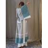 RUMİ ÇİNİ BASKILI PAMUK KAFTAN