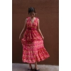 SELENE IKAT MAKSİ ELBİSE