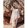 ELMAS KAFTAN & ELBİSE TAKIM / Ekru