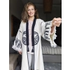 HAYAT AĞACI TAHTA BASKILI DOKUMA KAFTAN / Naturel