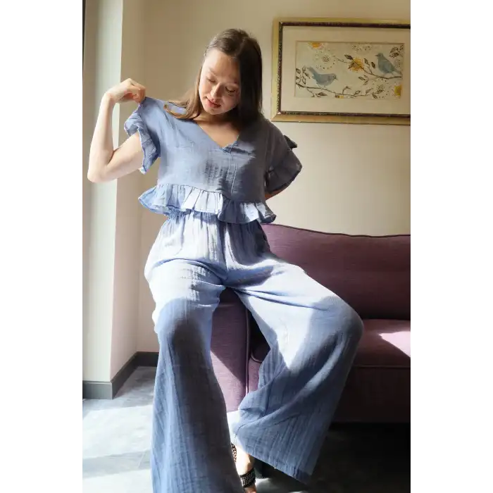 SALUTE BLUZ & PANTOLON TAKIM