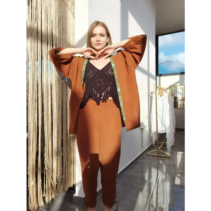 VOYAGE KİMONO PANTOLON TAKIM