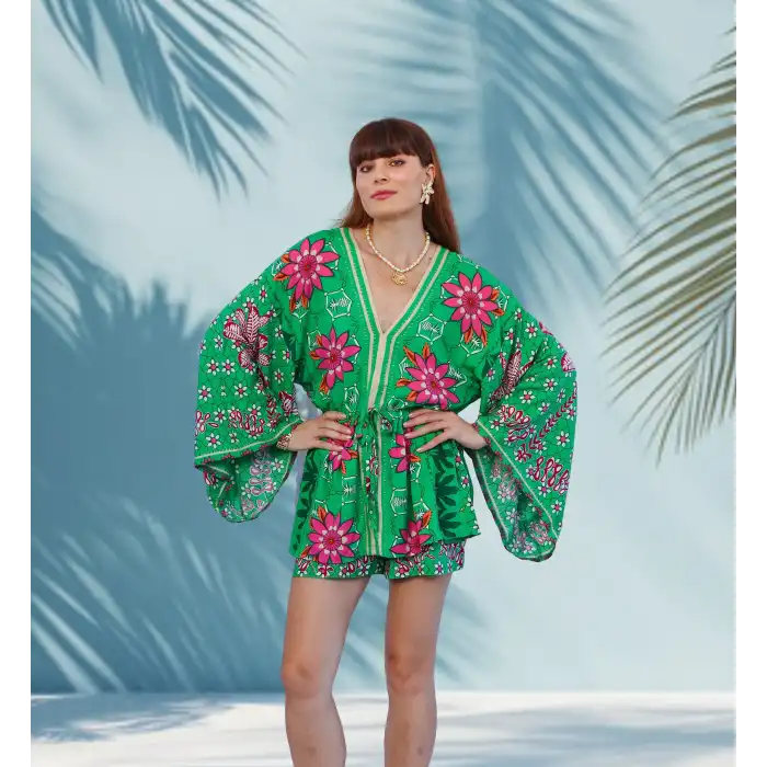 GİZA MİNİ ELBİSE & ŞORT TAKIM