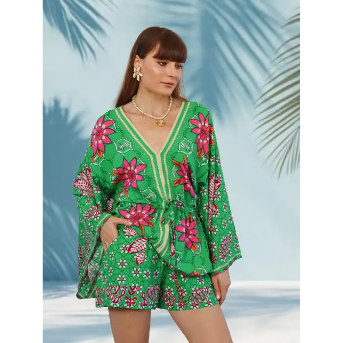 GİZA MİNİ ELBİSE & ŞORT TAKIM