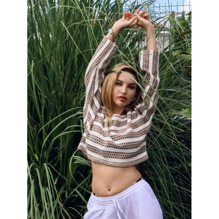 EFES ÖRME CROP BLUZ