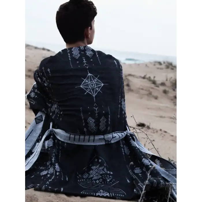 BOULDER ETNİİK DESEN KİMONO