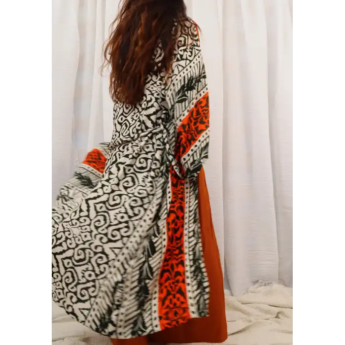 MUSE ETNİK DESENLİ BOHEM KAFTAN