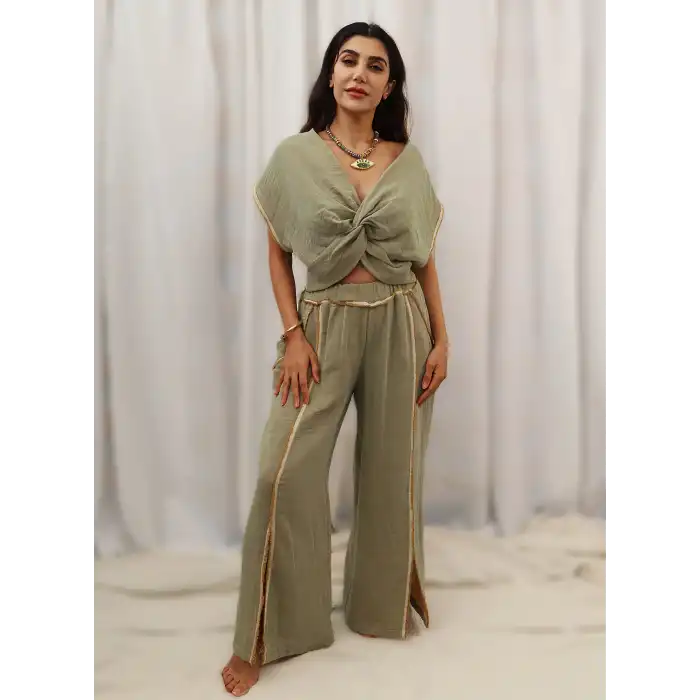KARMA BLUZ & PANTOLON TAKIM / Yağ Yeşili