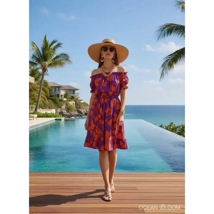 PAM CARMEN YAKA GİPELİ  ELBİSE