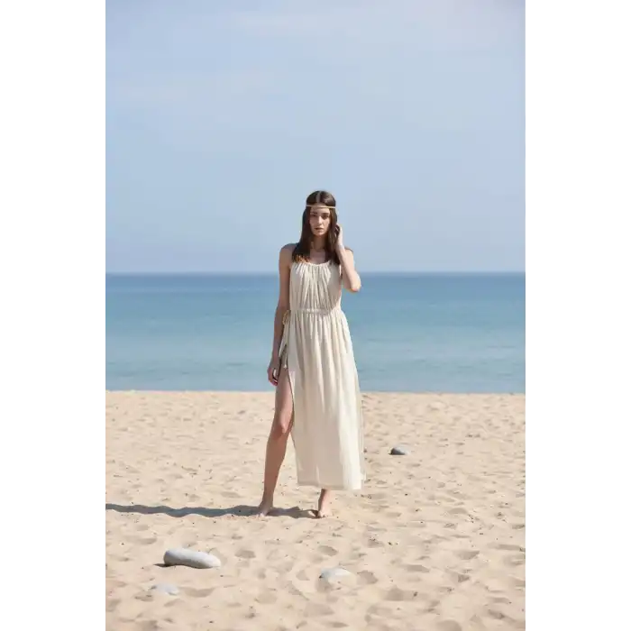 CLEOPATRA İP DETAYLI  ASKILI ELBİSE