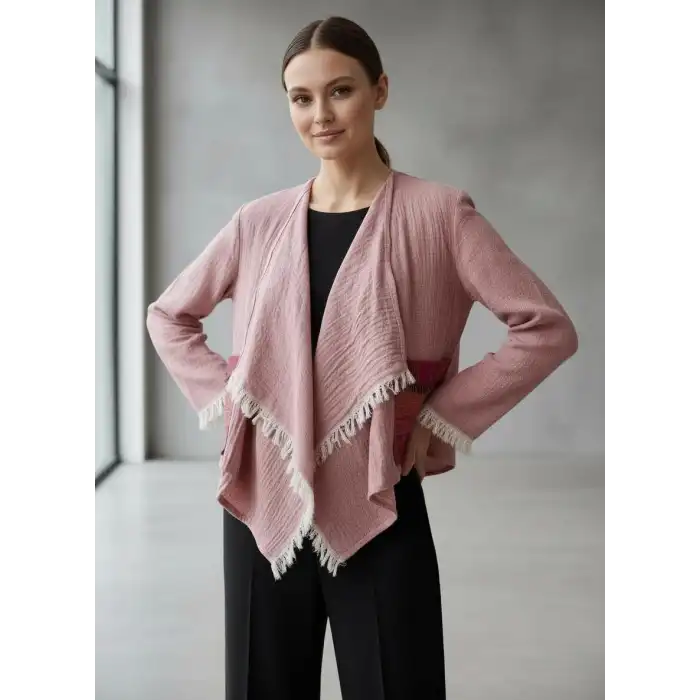 CHAPUT MÜSLİN DOKUMA MİNİ CEKET