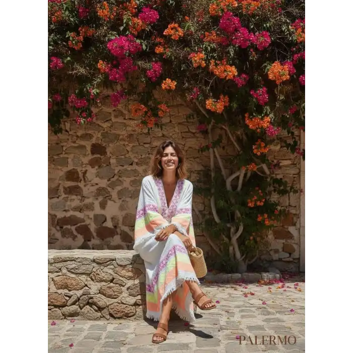 PALERMO PAMUK DOKUMA BOHEM ELBİSE