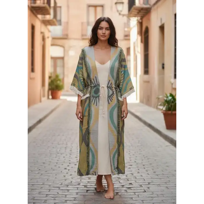 ANATOLIAN HERİTAGE KAFTAN / Yeşil Göz
