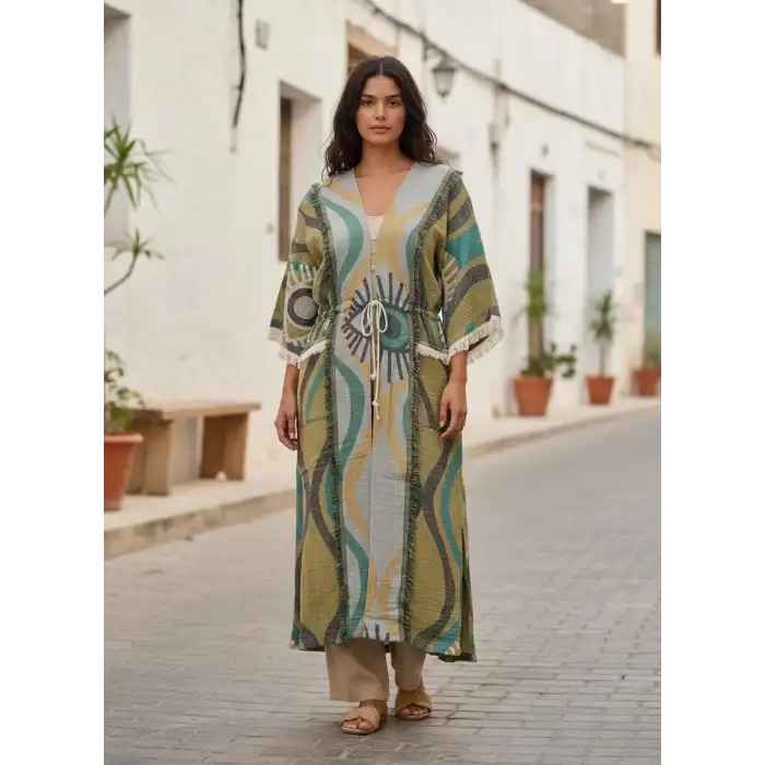 ANATOLIAN HERİTAGE KAFTAN / Yeşil Göz
