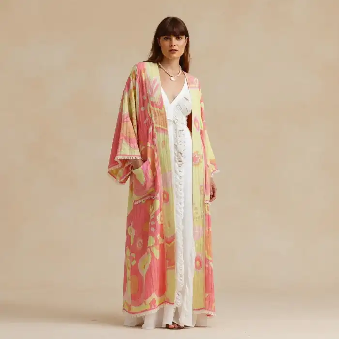 UTOPIA KAFTAN / Sarı & Pembe