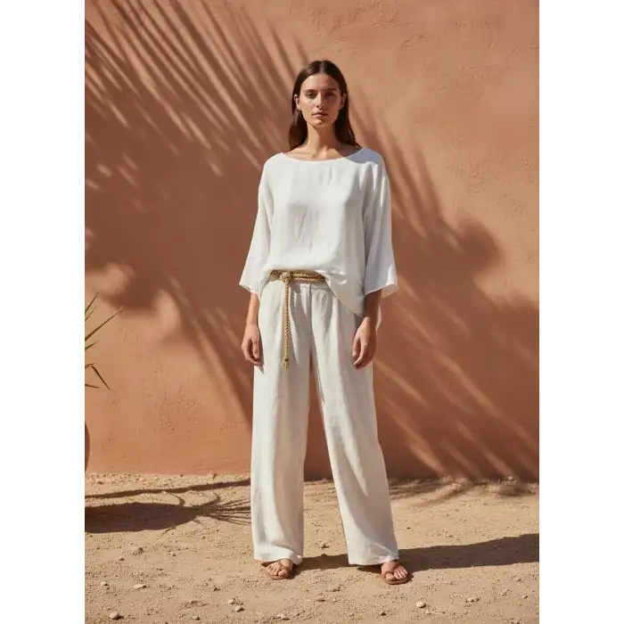 ÇİFT KAT VUAL KOLLU BLUZ