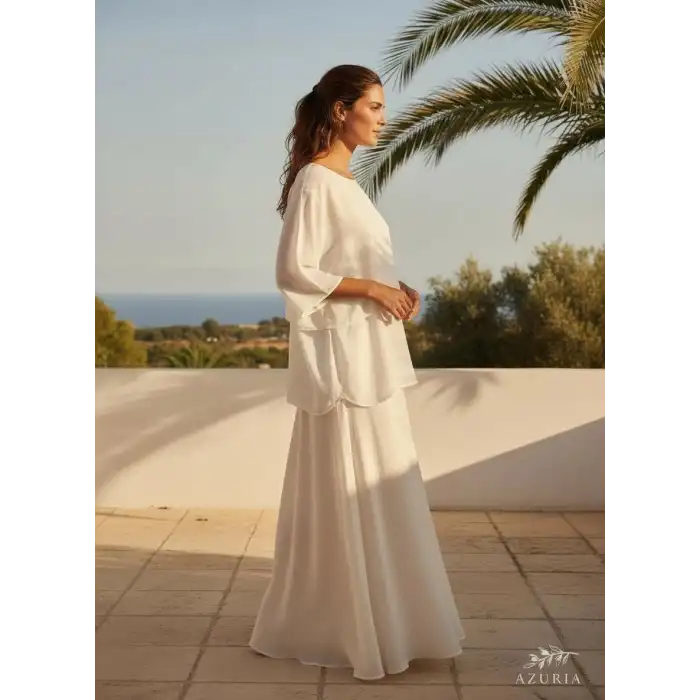 ÇİFT KAT VUAL KOLLU BLUZ