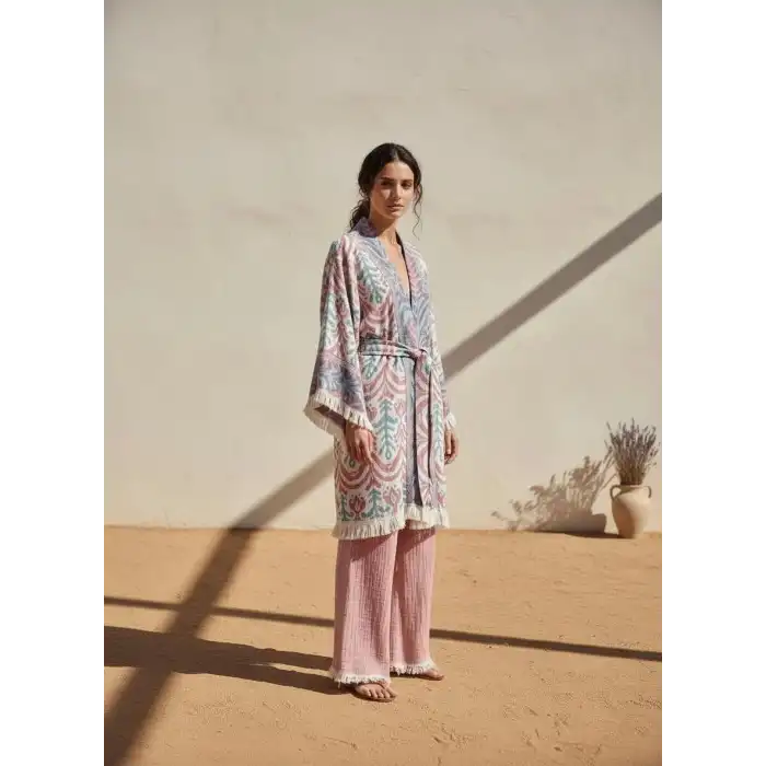 SELVİ PAMUK DOKUMA JAKAR KİMONO