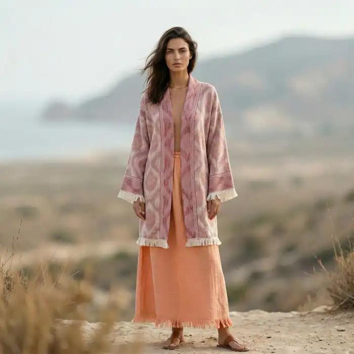 MIND PAMUK DOKUMA JAKAR KİMONO