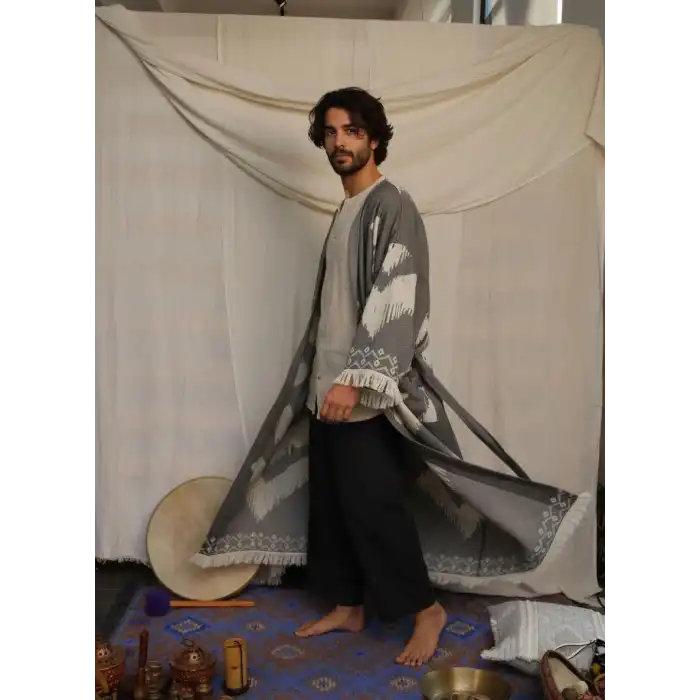 BALKAR DOKUMA PAMUK ERKEK KAFTAN