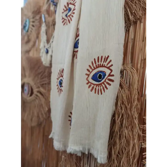 DOĞA -TAHTA BASKILI PESTEMAL