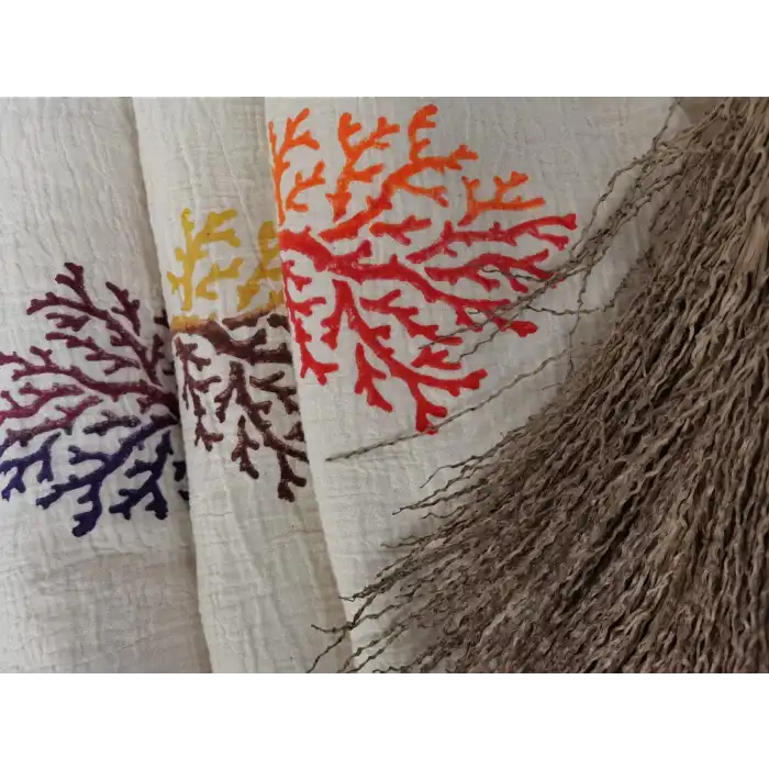 DOĞA -TAHTA BASKILI PESTEMAL