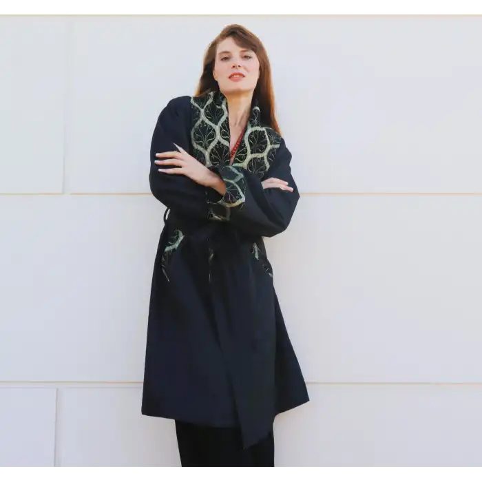 ŞAHMERAN SU GEÇİRMEZ BOHEM TRENCHCOAT