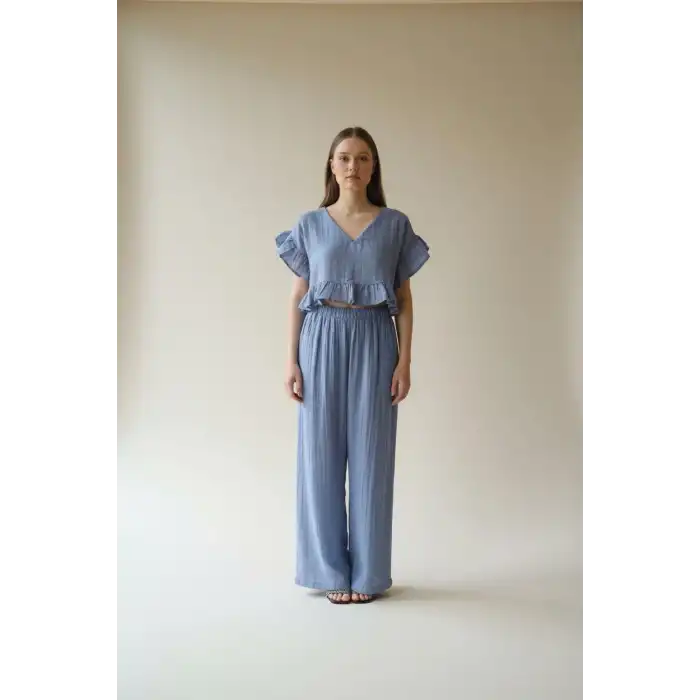 SALUTE BLUZ & PANTOLON TAKIM