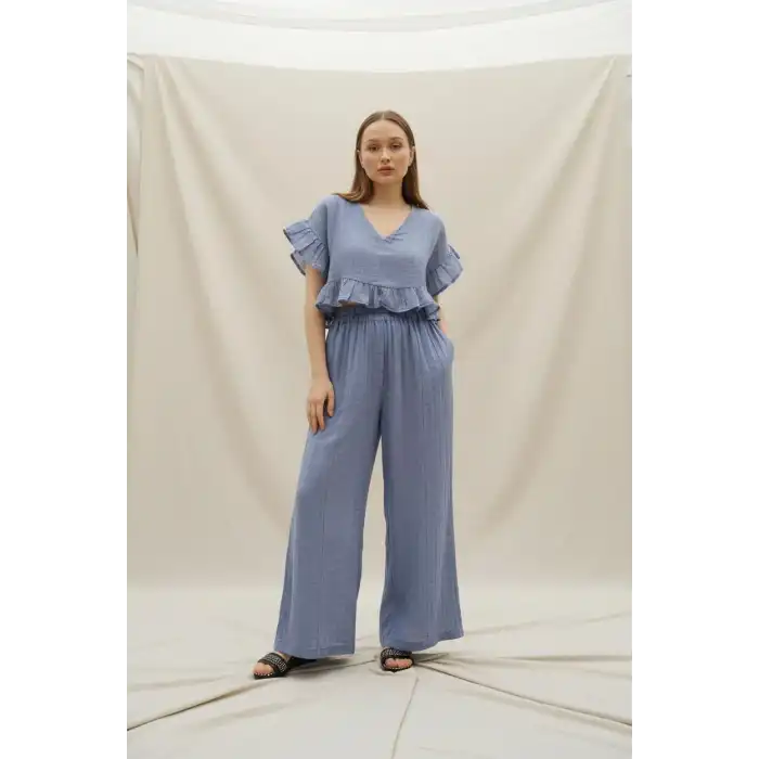 SALUTE BLUZ & PANTOLON TAKIM