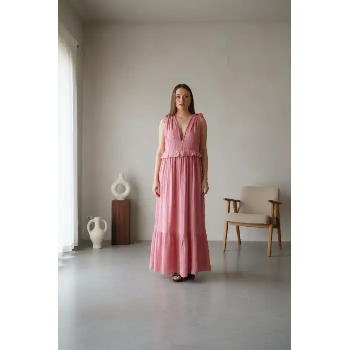 SELENE FIRFIRLI MÜSLİN ELBİSE