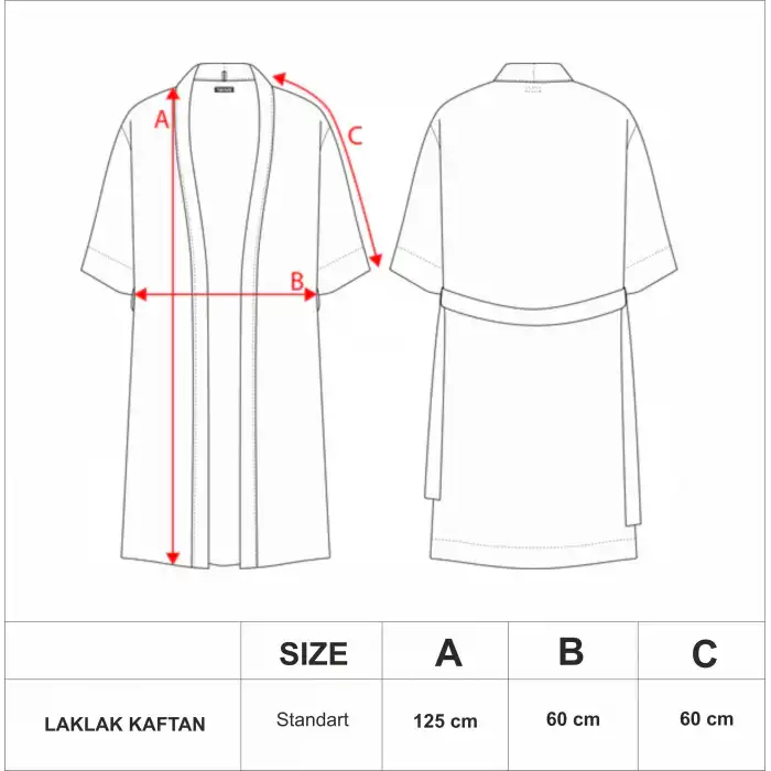TOTEM DOKUMA JAKAR PAMUK KİMONO / Bej