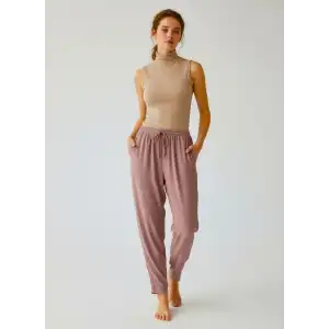 LARİSSA PAÇASI PİLELİ VİSKON PANTOLON