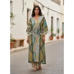 ANATOLIAN HERİTAGE KAFTAN / Yeşil Göz
