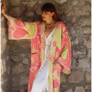 UTOPIA KAFTAN / Sarı & Pembe