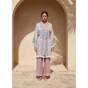 SELVİ PAMUK DOKUMA JAKAR KİMONO