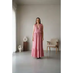 SELENE FIRFIRLI MÜSLİN ELBİSE