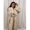 DUMAN BOHEM MÜSLİN İÇİ DOLGULU KAFTAN