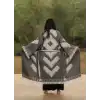 BALKAR DOKUMA PAMUK OVERSİZE KAFTAN