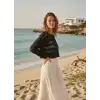 CROP FİLE BLUZ