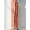 PÜSKÜLLÜ CRINCLE PANTOLON / Turuncu