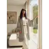ANTADROS PAMUK DOKUMA GREEK DESEN KİMONO