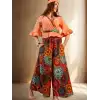 PAMİRA VİSKON PANT & BLUZ TAKIM Siyah